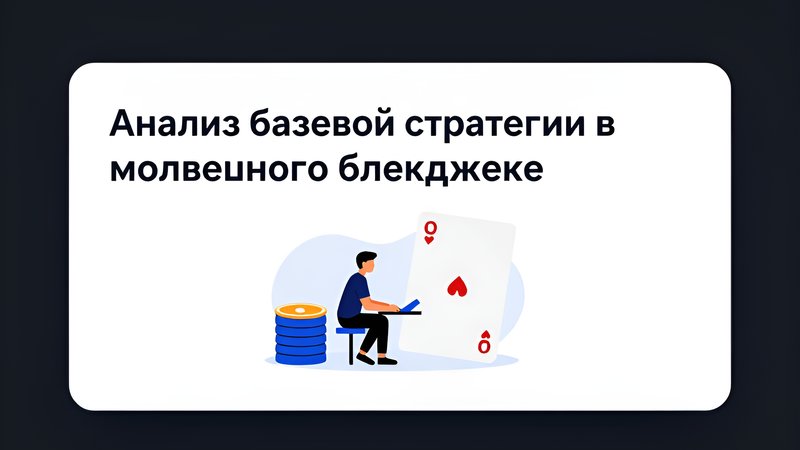 Современная иллюстрация процесса анализа базовой стратегии в мобильном приложении для обучения блэкджеку от How Do I Call